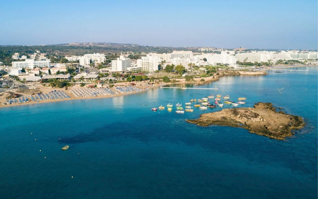 Protaras aerial view